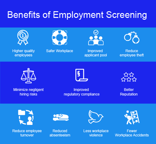 Benefits of Employment Screening graphic